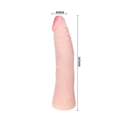 Realistischer Skin Touch Silikondildo 19cm Zufällige Boxfarbe | Baile