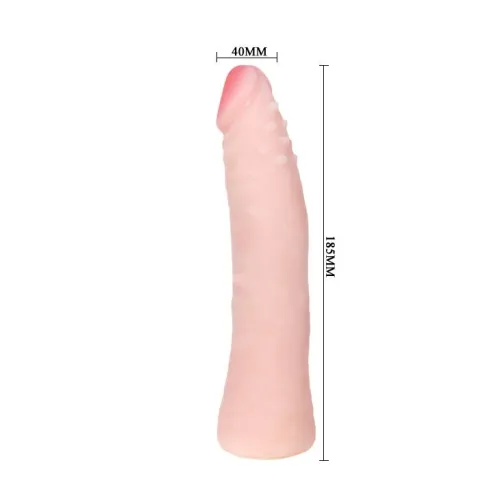 Realistischer Skin Touch Silikondildo 19cm Zufällige Boxfarbe – Baile