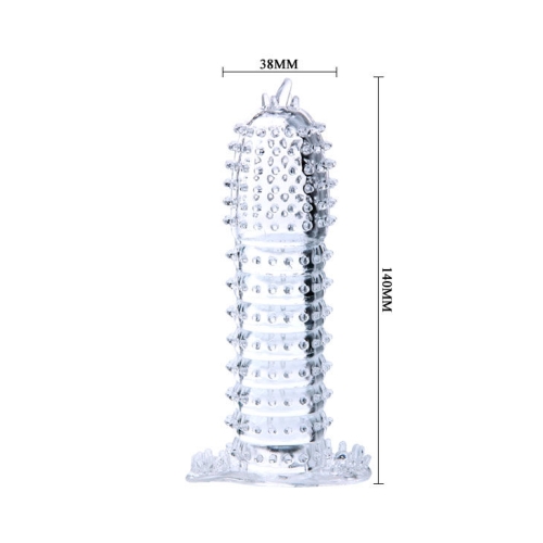 Penis Sleeve With Stimulating Points Clear 14cm