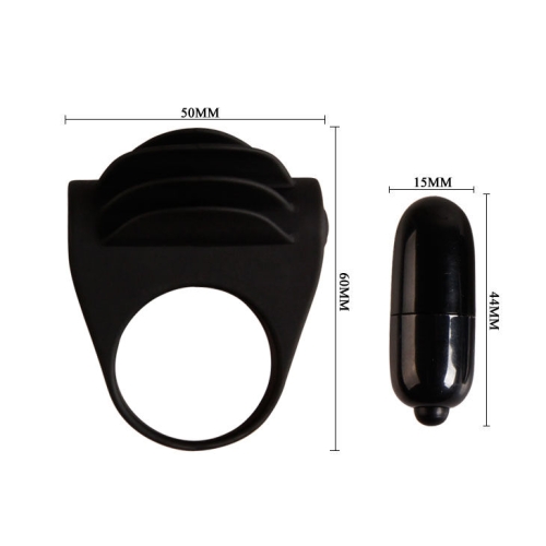 Chester Anillo Vibrator Schwarz | Pretty Love