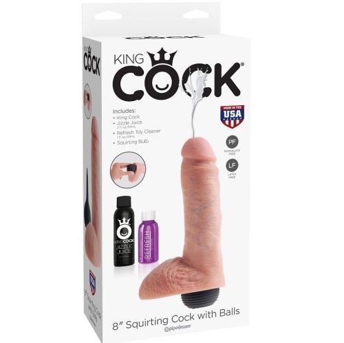8" Squirter Fleischfarben | King Cock
