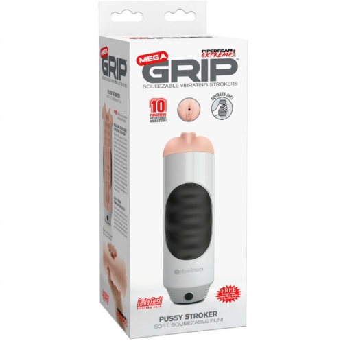 Mega Grip Vagina Masturbator Vibrator | Pipedreams