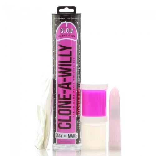 Leuchtenden Rosa Peniskloner Von Mit Vibrator | Clone A Willy