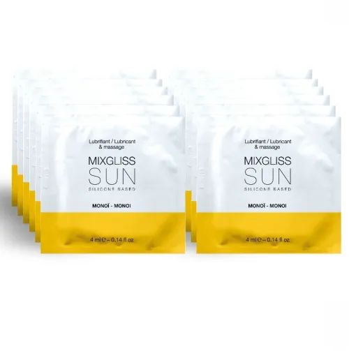 Schmiermittel Aroma Monoi 12 Auf Silikonbasis, Einzeldosis 4ml – Mixgliss