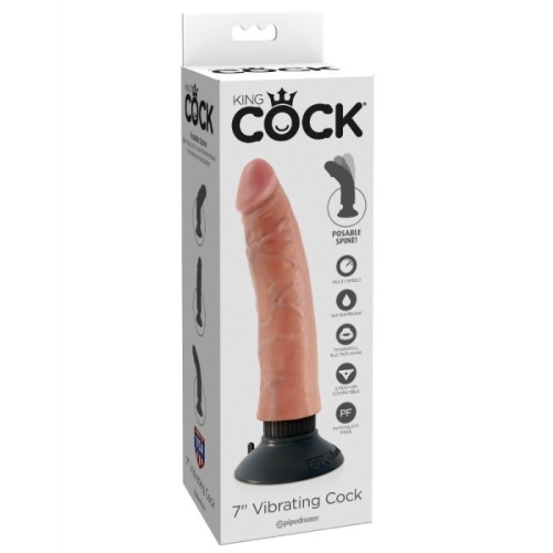 17.78cm Vibrierendes Cockfleisch | King Cock