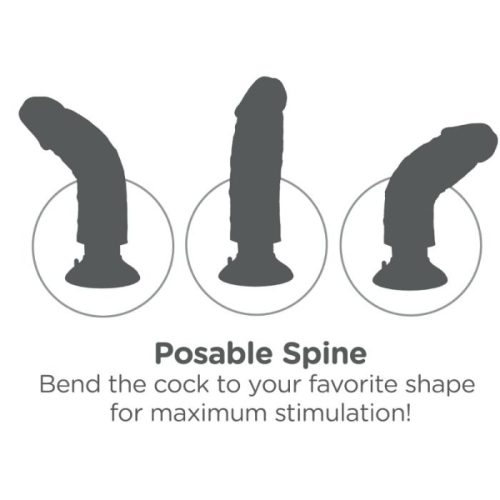 17.78cm Vibrierendes Cockfleisch | King Cock