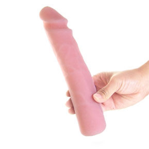 Realistischer Skin Touch Silikondildo 23cm | Baile in hand gehalten
