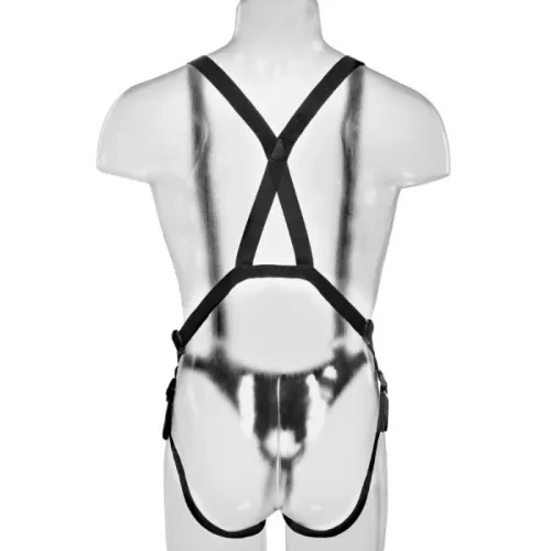 Hollow Strap On Suspender System 25,5cm Fleisch – King Cock