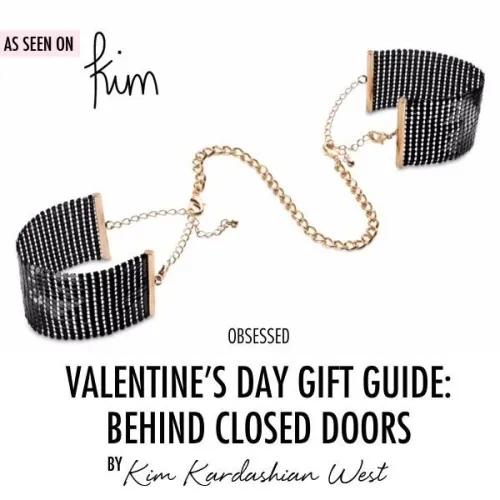 Black Metallic Mesh Handcuffs – Bijoux