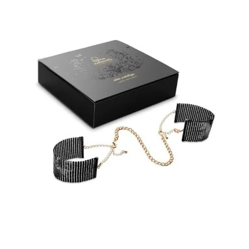 Black Metallic Mesh Handcuffs – Bijoux