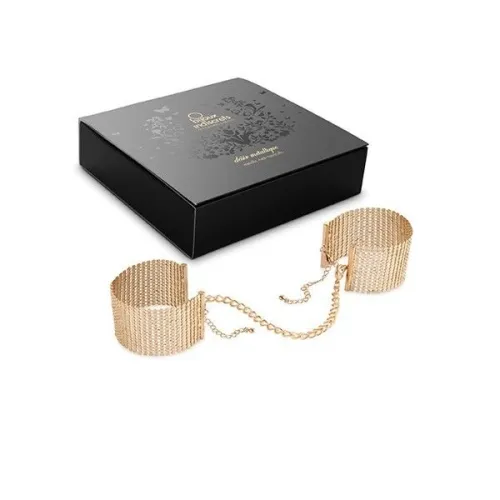 Gold Metallic Mesh Handcuffs – Jewel