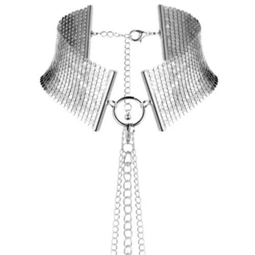 Désir Métallique Mesh Silver Halsband – Bijoux