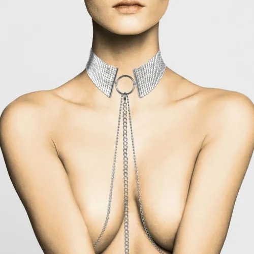 Désir Métallique Mesh Silver Halsband – Bijoux