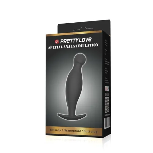 Silikon Analplug 11.7cm Schwarz – Pretty Love