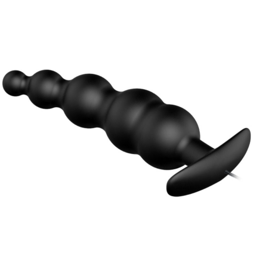 Silikon Analplug Extrastimulierend 12 Vibrationsmodi Schwarz | Pretty Love