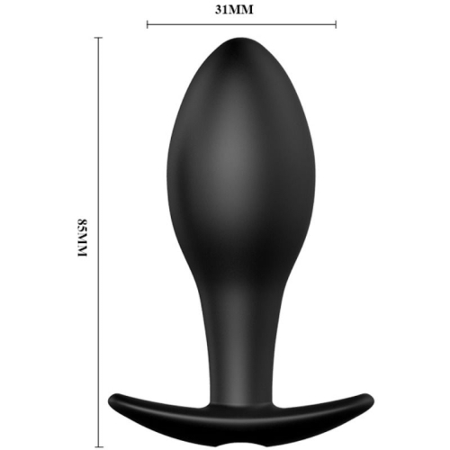 Silikon Anal Plug 12 Modi Vibration Schwarz | Pretty Love