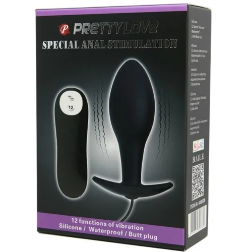 Silikon Anal Plug 12 Modi Vibration Schwarz – Pretty Love