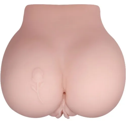 Realistic anus and vagina with tattoo and vibration