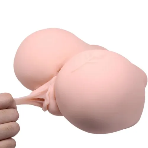 Realistic anus and vagina with tattoo and vibration