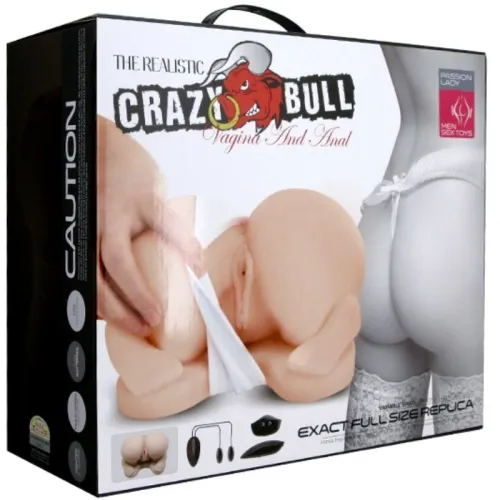Double tunnel in realistic butt doggy style