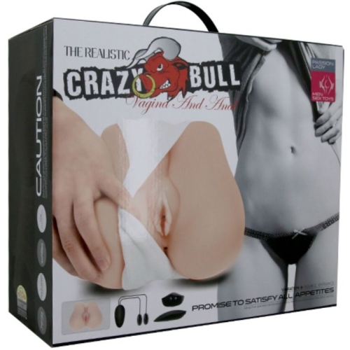 Realistischer Anus Und Vagina Mit Vibrationshaltung 3 | Crazy Bull