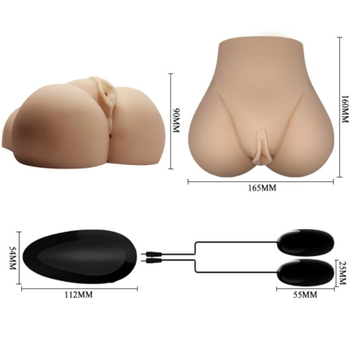 Realistischer Anus Und Vagina Mit Vibrationshaltung 7