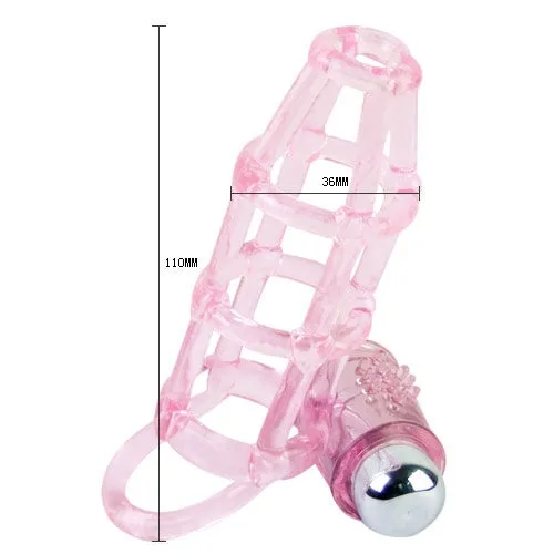 Sweet 10 Ritmos Funda Y Anillo Silikon Para El Pene Rosa.