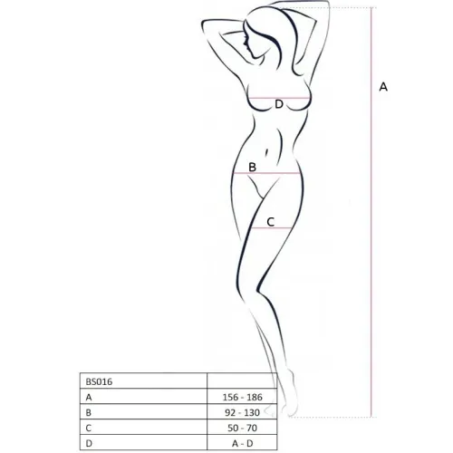 Bs016 Bodystocking Weiss Os – Passion