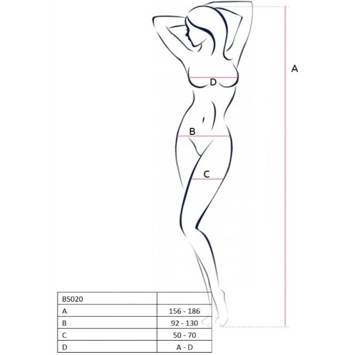 Bs020 Bodystocking Schwarz OneSize | Passion