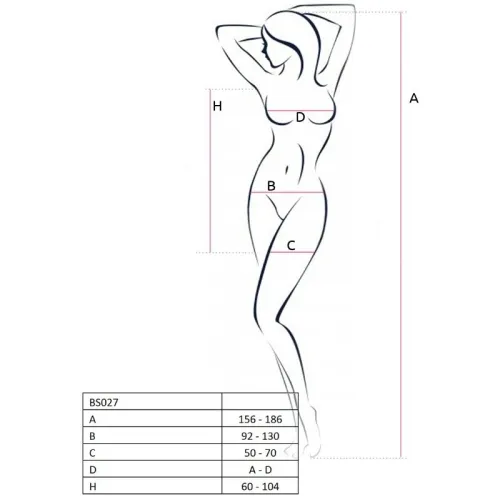Bs027 Bodystocking Dress Style Rot Os – Passion