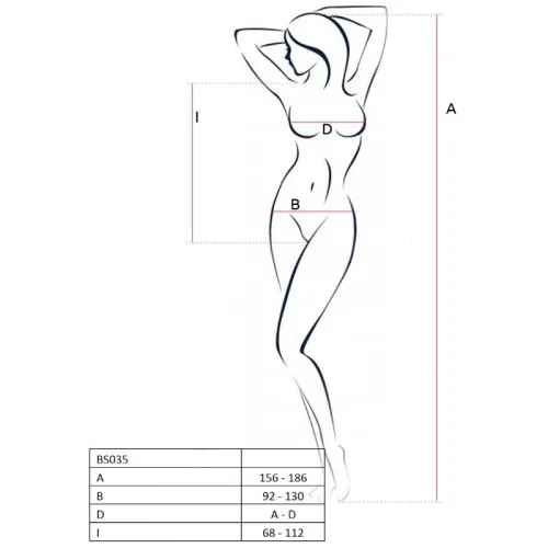 Bs035 Bodystocking Weiss Os – Passion