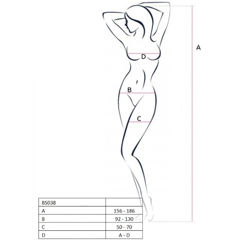 Bs038 Bodystocking Weiss OneSize | Passion