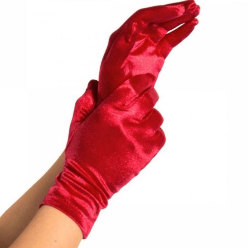 Satinhandschuhe Rot | Leg Avenue