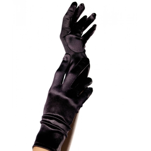 Satinhandschuhe Schwarz | Leg Avenue