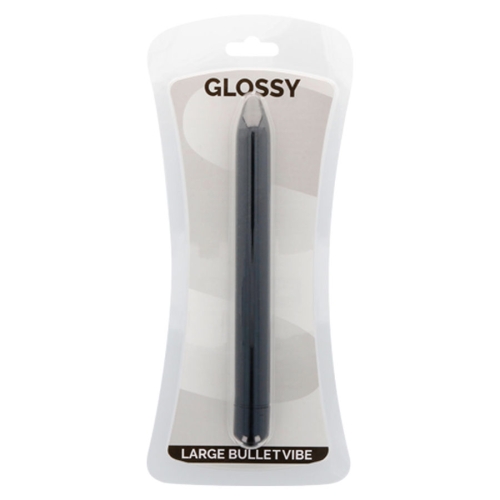 Schlanker Vibrator Schwarz | Glossy