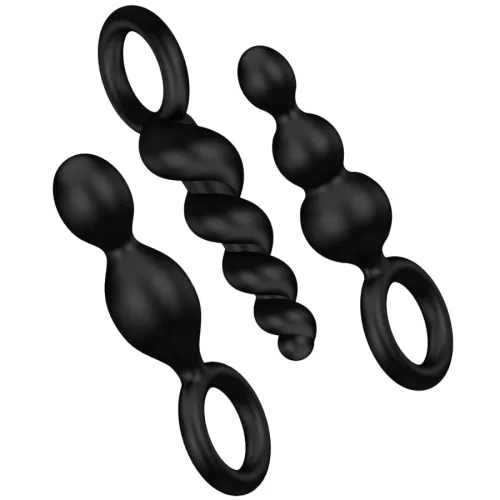 Analstecker Set 3 Stk. Schwarz – Satisfyer