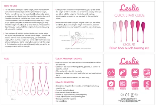 Leslie - Kugel Fit Pelvic Muscle Training Set 6 Stücke