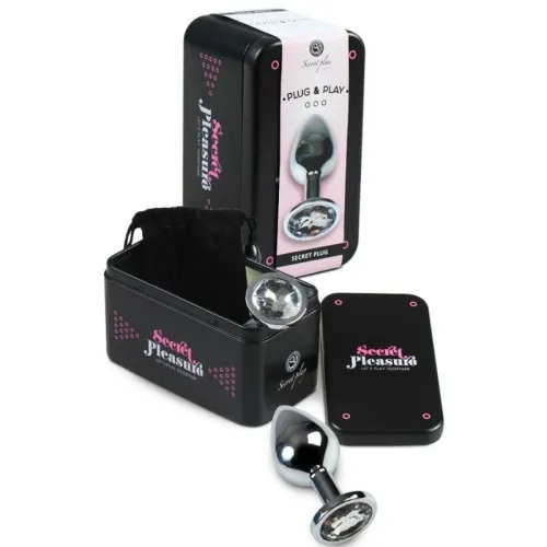 Analplug Transparent Aluminium 8cm – Secretplay