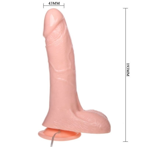 Realistischer Aufblasbarer Dildo Mit Saugnapf 19,3cm | Baile