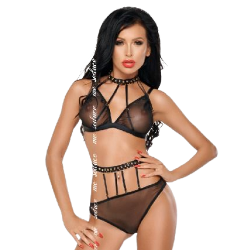 Dotty Zwei-Teiliges Set Schwarz L/XL | Me Seduce