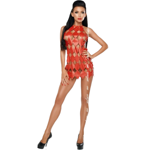Gwen Rotes Halskleid S/M | Me Seduce