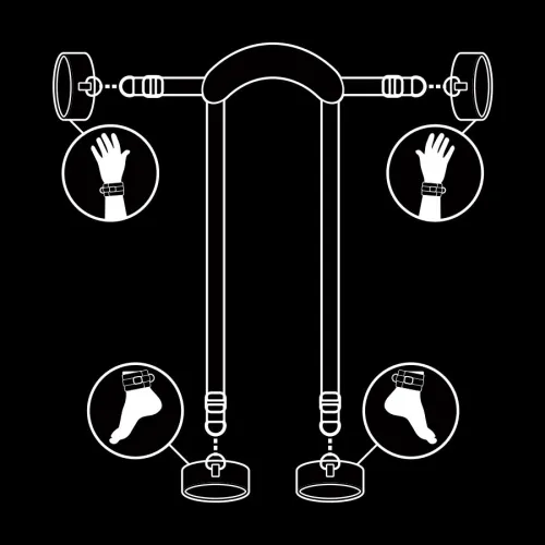 Positioning harness with 4 handcuffs – Fetish Submissive