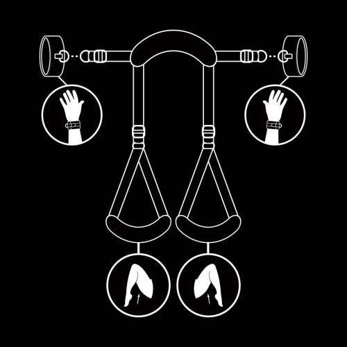 Offene Beinhaltung Mit Handschellen Mit Noprenfutter | Fetish Submissive