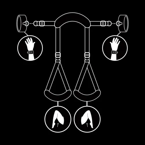 Offene Beinhaltung Mit Handschellen – Fetish Submissive