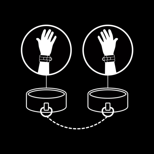 Handschellen Aus Veganem Leder Mit Noprenfutter | Fetish Submissive