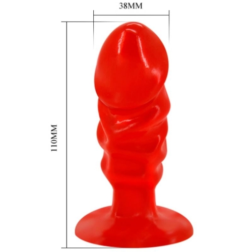 Unisex Analplug Mit Rotem Saugnapf | Baile
