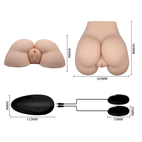 Realistic Anus and Vagina with Vibration Position 5