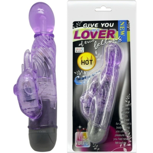 Give You A Kind Of Lover Vibrator mit Rabbit Lila 10 Modi