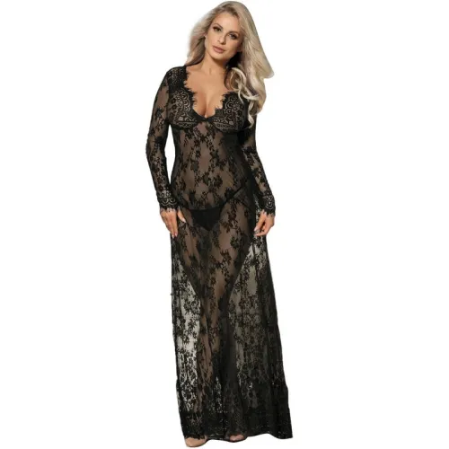 Dresses - Lange Ärmel Langes Kleid L/XL – Subblime