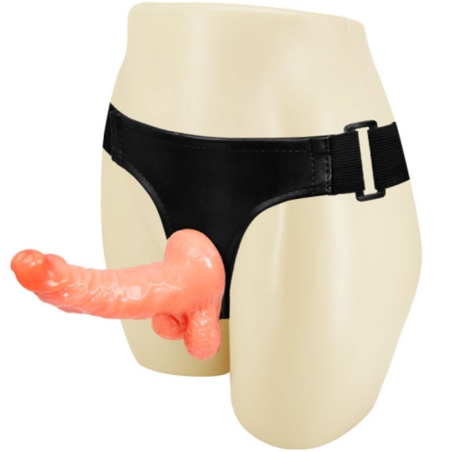 Harness mit realistischem Penis und verstellbarem Gurt 15.5cm | Baile